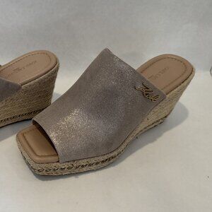 Karl Lagerfeld Paris Corissa Wedge Sandal size 9